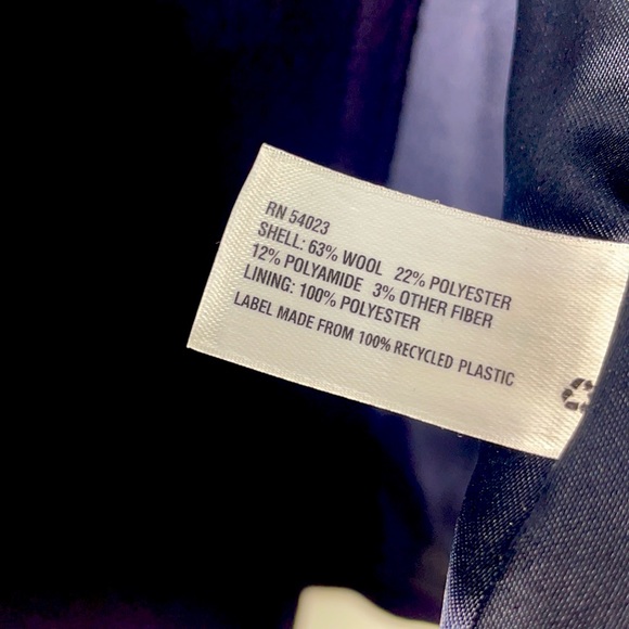 Gap Navy A Line Short Peacoat —63%Wool Petite Small - Picture 10 of 10